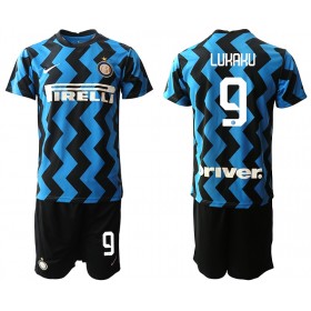 Completo Calcio Inter Milan Romelu Lukaku 9 Bambino Divisa Prima 2020/2021